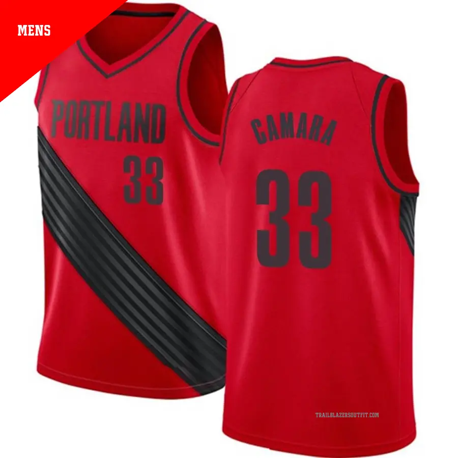 ＃33 Men's Toumani Camara Portland Trail Blazers Red Swingman JerseyStatement Edition